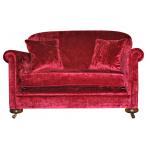 Small 1920s Style Velvet Sofa